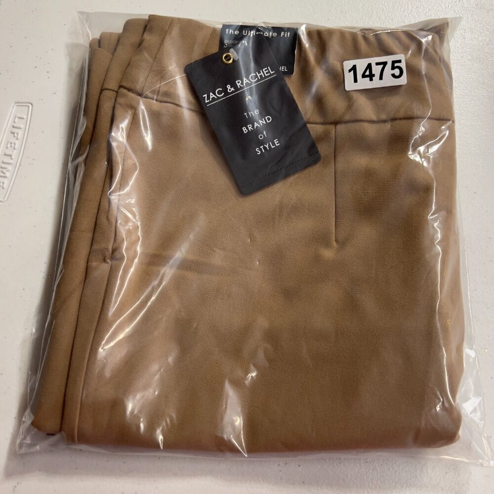 Zac & Rachel Women’s Camel Straight-Leg Trousers Size 12 – NWT - Picture 10 of 13